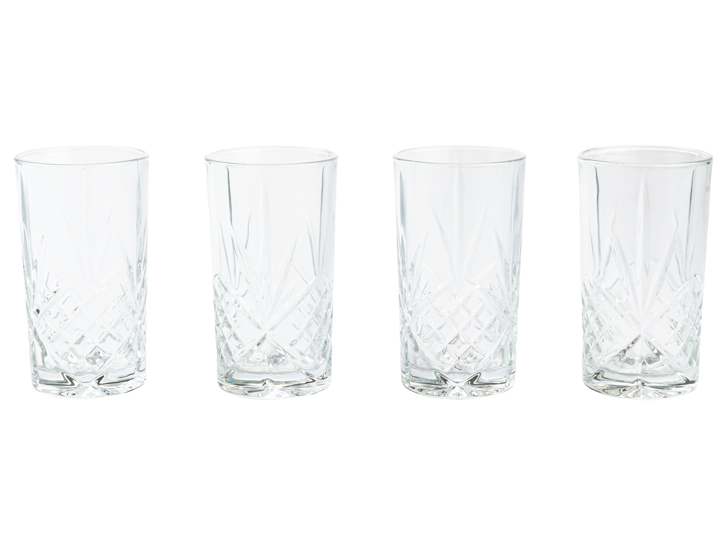 LIVARNO home Lot de 4 verres à whisky ou longdrink (Long drink)