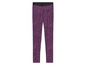 Leggings violettes à imprimé zèbre.