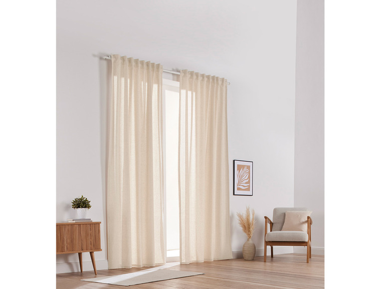 Aller en mode plein écran : LIVARNO home Lot de 2 rideaux, 135 x 254 cm - Image 3