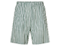 Shorts rayés vert et blanc.