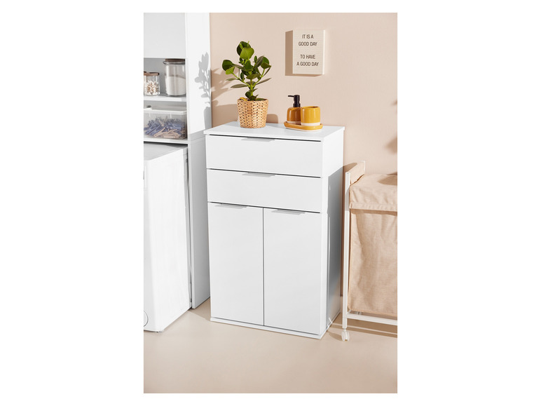 Aller en mode plein écran : LIVARNO home Meuble bas Liverpool, 32,9 x 57,6 x 94,8 cm, blanc - Image 7