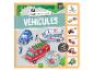 Livre sonore interactif pour enfants « Véhicules » avec 6 sons, recommandé pour 2+ ans.