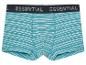 Boxers rayés turquoise Essential.