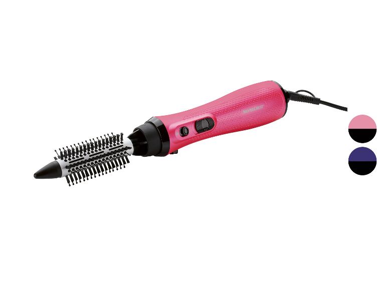 Sèche-cheveux rotatif SilverCrest rose et noir.