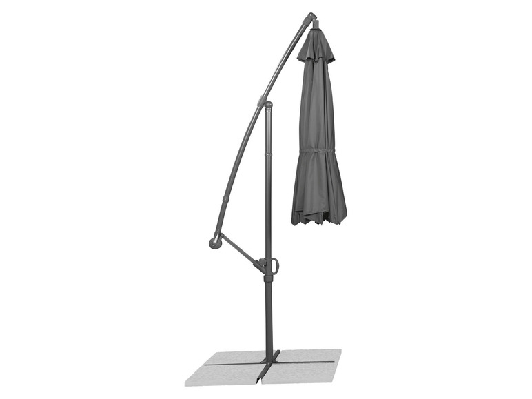 Aller en mode plein écran : LIVARNO home Parasol déporté, avec inclinaison réglable, anthracite - Image 7