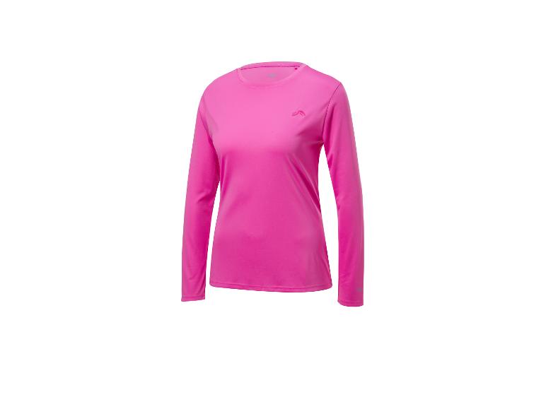 T-shirt manches longues rose pour femme.