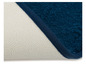 Tapis de bain bleu avec dessous antidérapant
