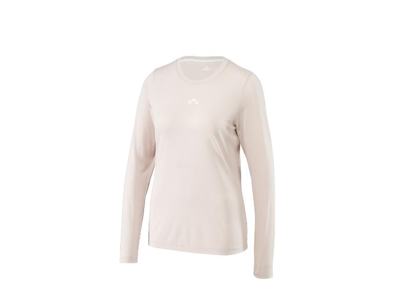T-shirt à manches longues CRIVIT pour femme, couleur crème