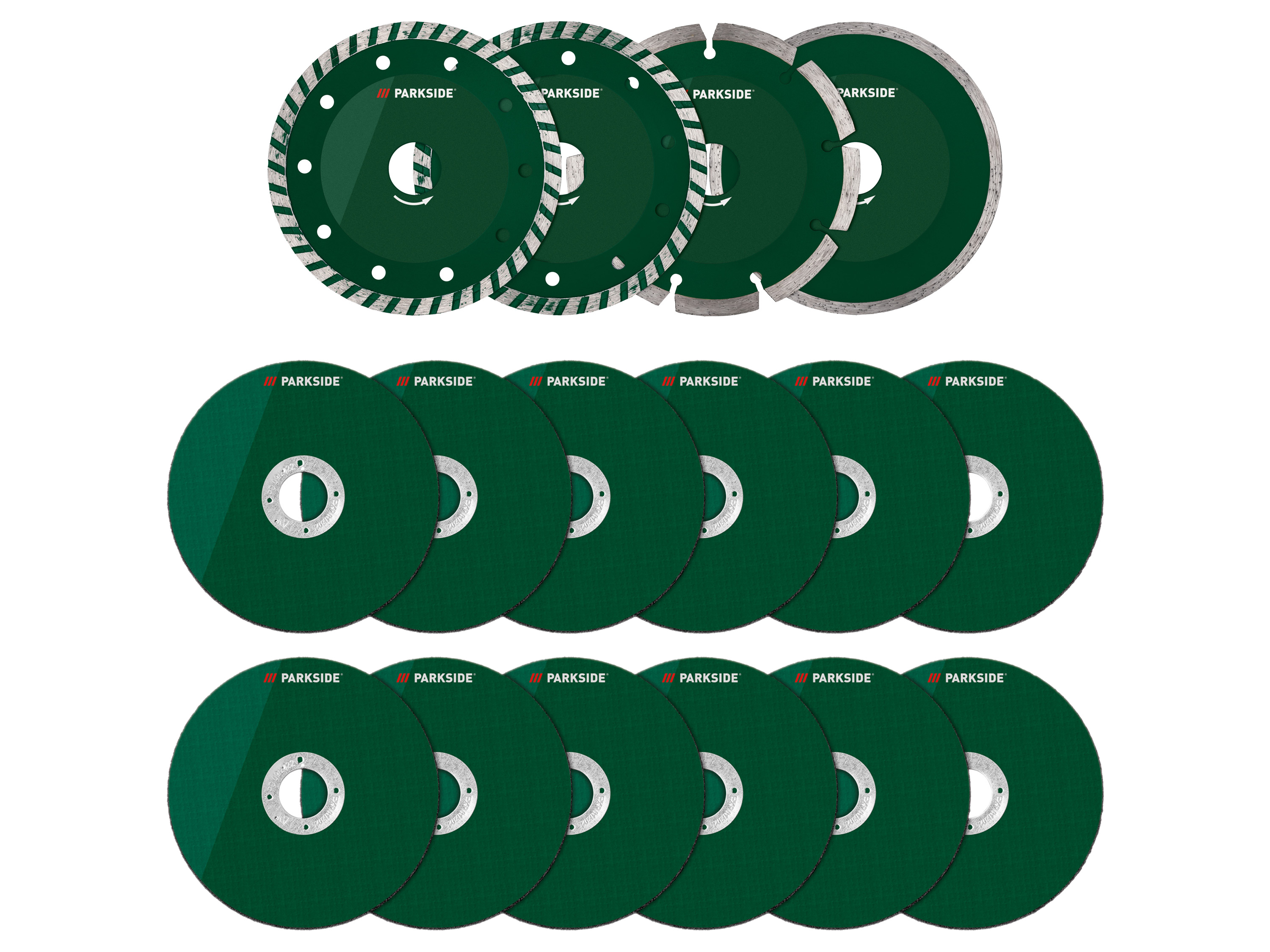 PARKSIDE® Disques diamant ou à trançonner, 4 ou 12 pièces