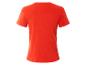 Un t-shirt orange à manches courtes et à côtes.