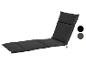 Coussins de salon noirs pour un canapé ou une chaise longue.