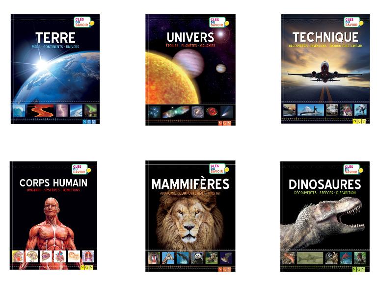 Livres éducatifs pour enfants de la collection Clés du savoir en français.
