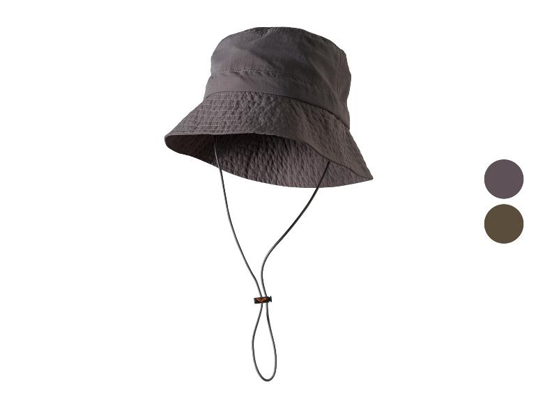 Bob gris foncé avec cordon de serrage réglable et échantillons de couleurs.