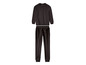 Un ensemble de survêtement noir avec un sweat-shirt et un pantalon.