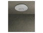 Un luminaire de plafond blanc avec haut-parleur intégré.