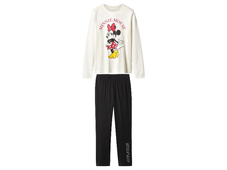 Ensemble de pyjama Minnie Mouse à manches longues avec pantalon noir