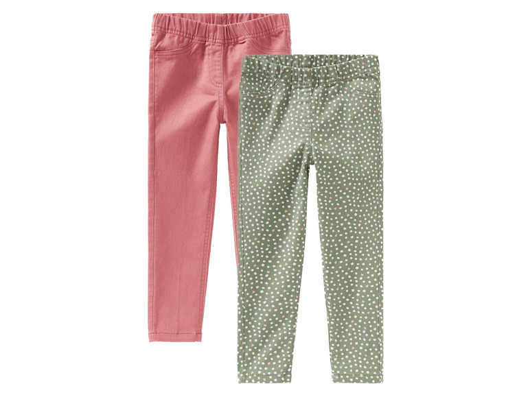 Aller en mode plein écran : lupilu® Lot de 2 treggings petite fille - Image 9