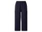 Pantalon large en mousseline bleu foncé pour femme