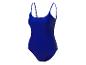 Maillot de bain une pièce bleu foncé.