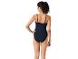 Maillot de bain une pièce noir, vue arrière.
