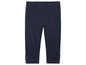 Leggings bleu marine avec des nœuds en bas.