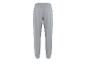 Pantalon de survêtement gris avec des ourlets élastiques.