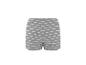 Shorts femme gris à rayures