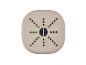 Plateau beige avec de petites brosses noires.