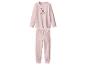 Pyjama rose pour fille avec imprimé cerf.