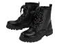 Bottes noires pour enfants avec lacets à étoiles colorées