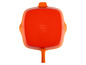 Une poêle en fonte orange Le Creuset.