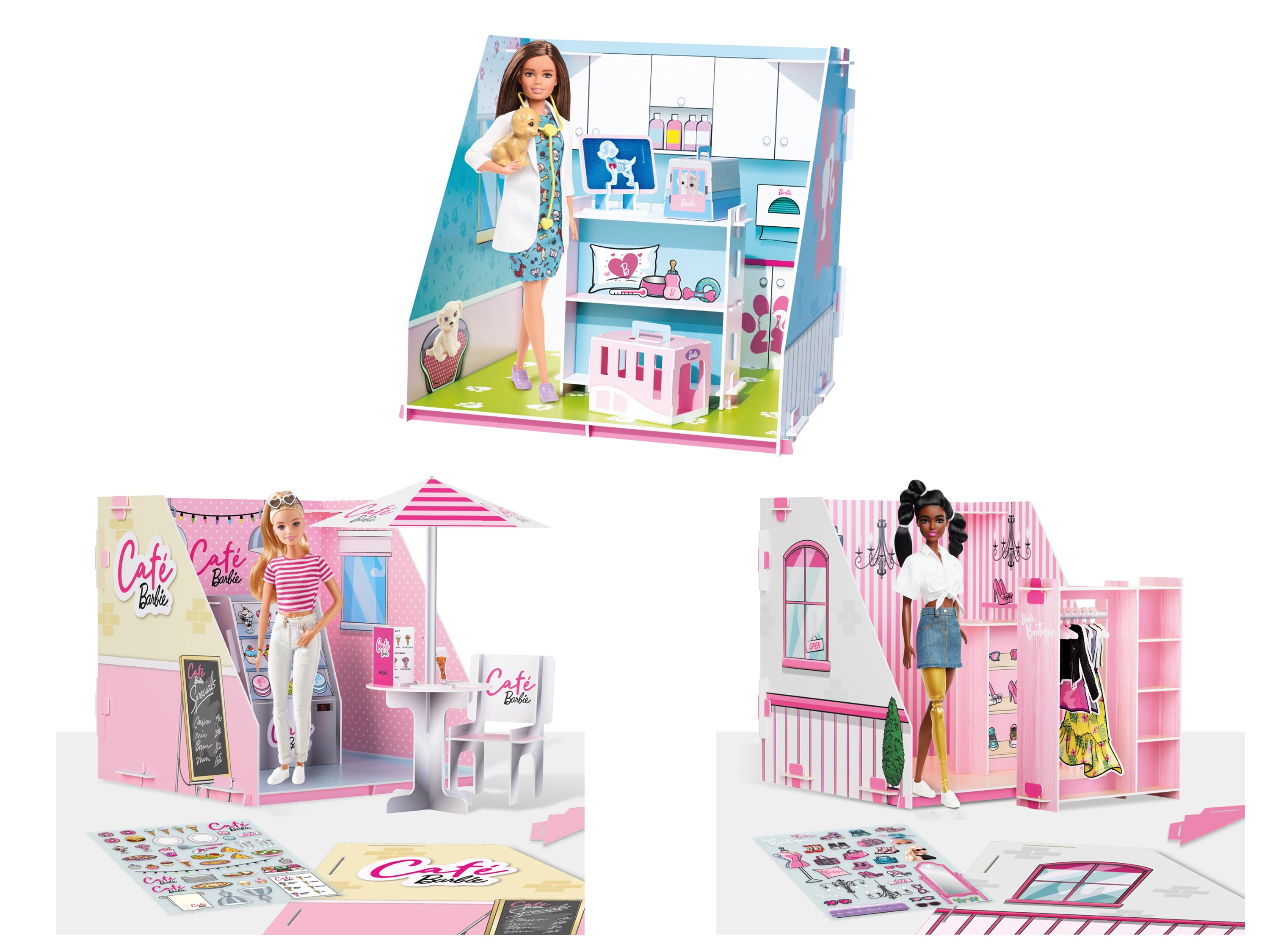 Barbie Pop-Up café ou pop-up boutique ou docteur animalier