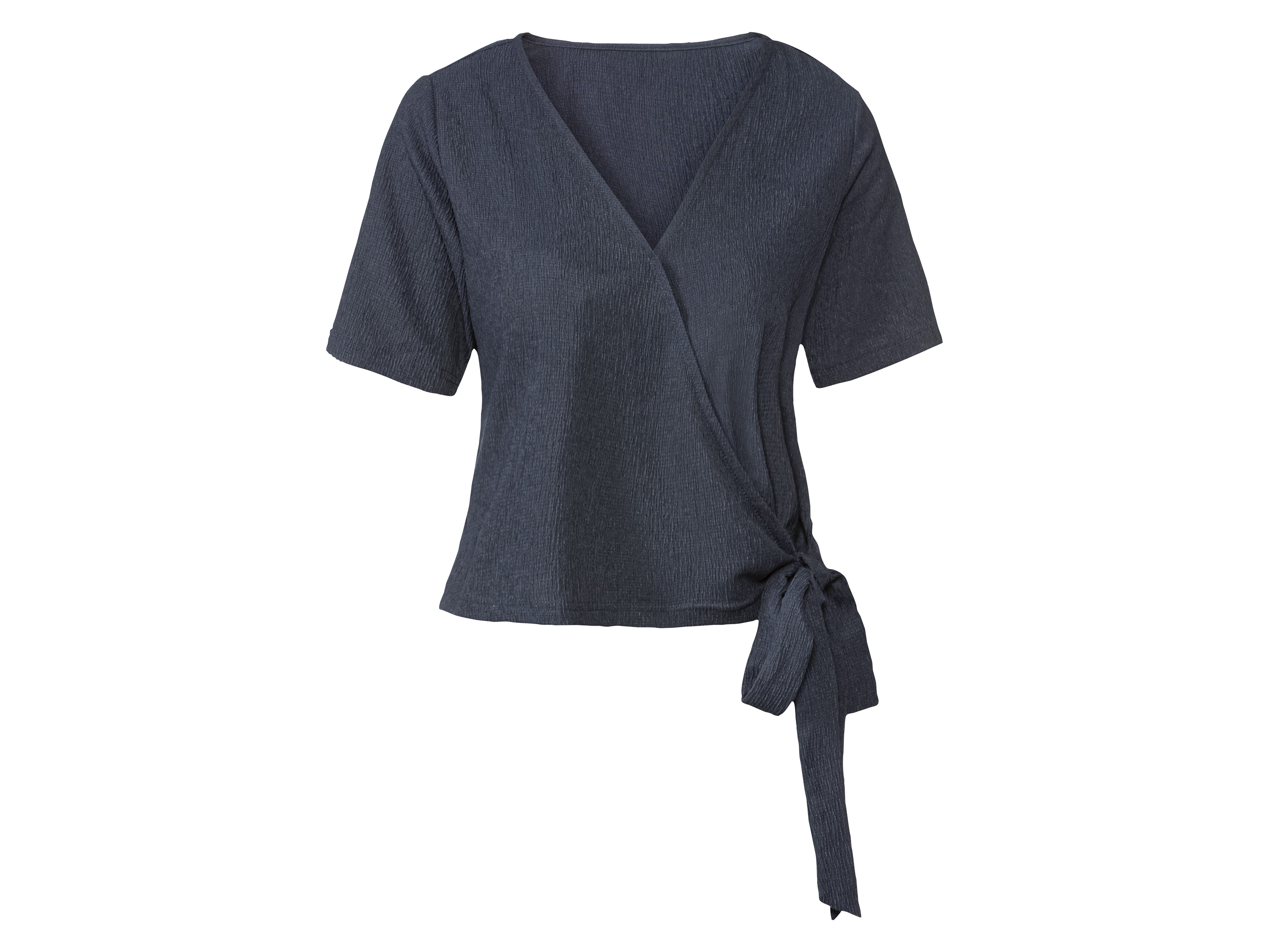 esmara® Blouse cache-cœur femme (bleu foncé)