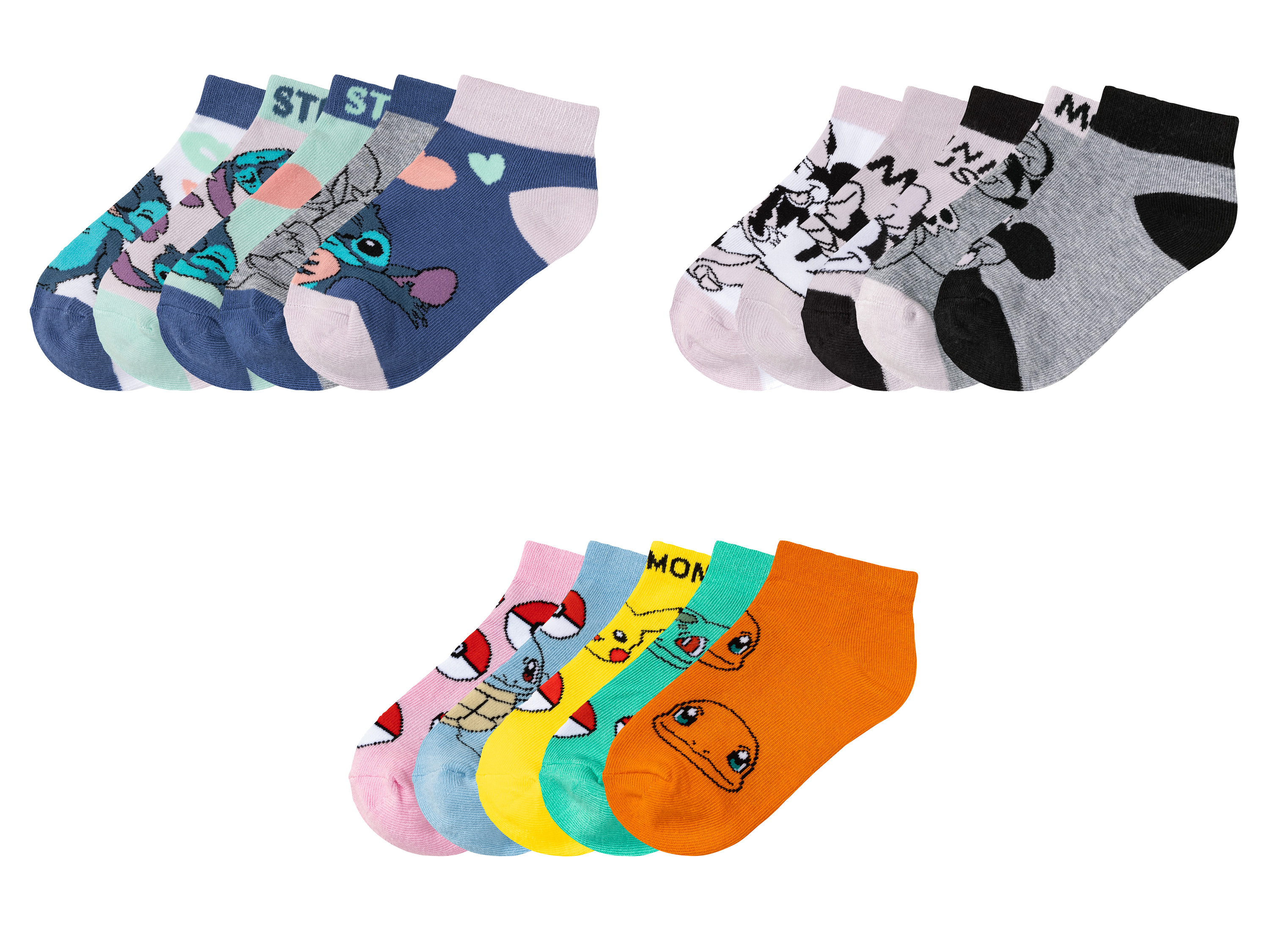 Lot de 5 paires de chaussettes enfant