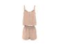 Ensemble de pyjama deux pièces beige avec caraco et short