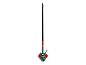 Brosse à toiles d'araignée rouge et verte avec long manche