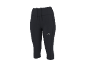 Legging de sport capri noir pour femme avec cordon de serrage à la taille.