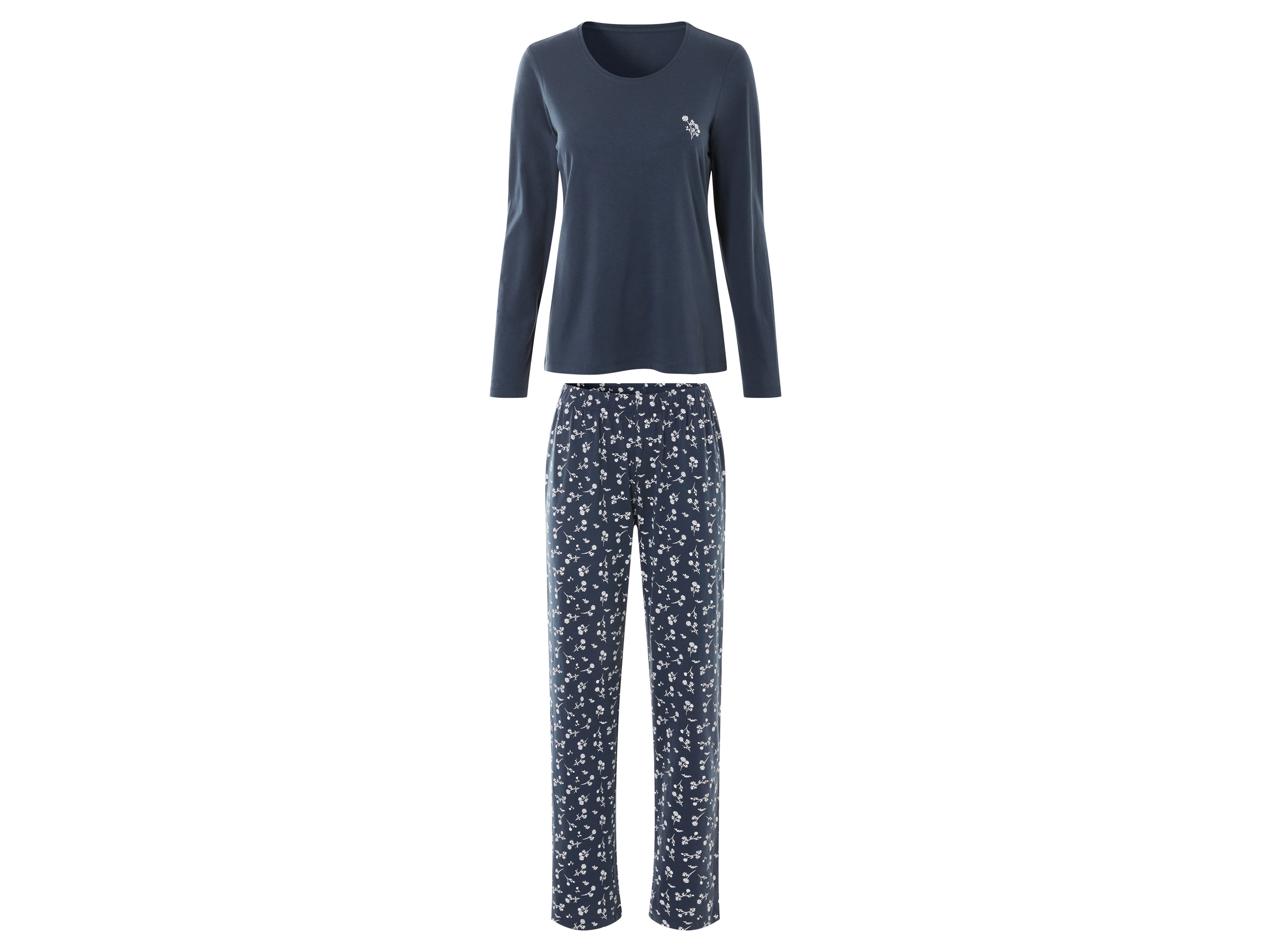 esmara® Ensemble pyjama femme (bleu foncé, L(42/44))