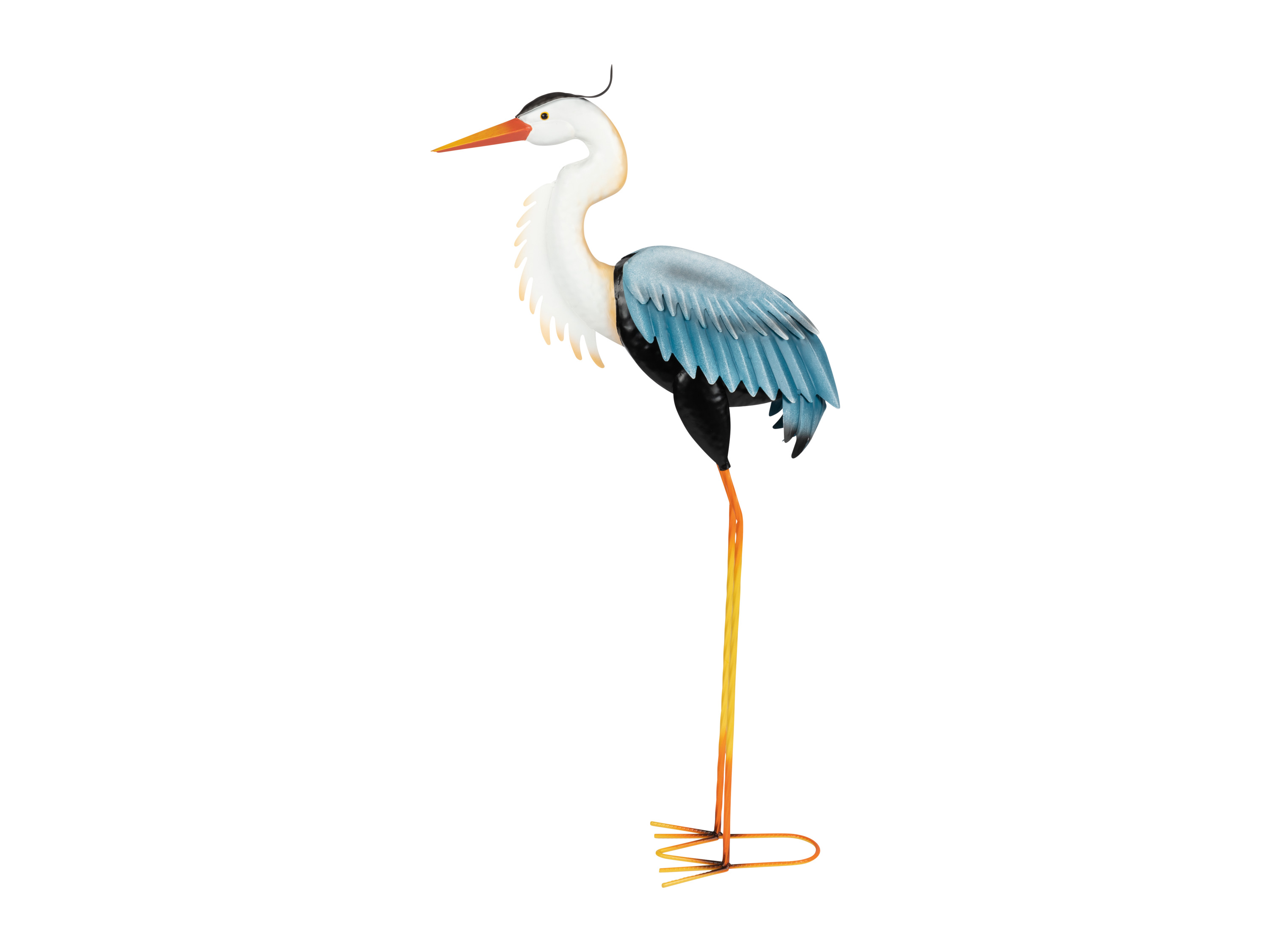 LIVARNO home Oiseau décoratif en métal (aigrette bleue)