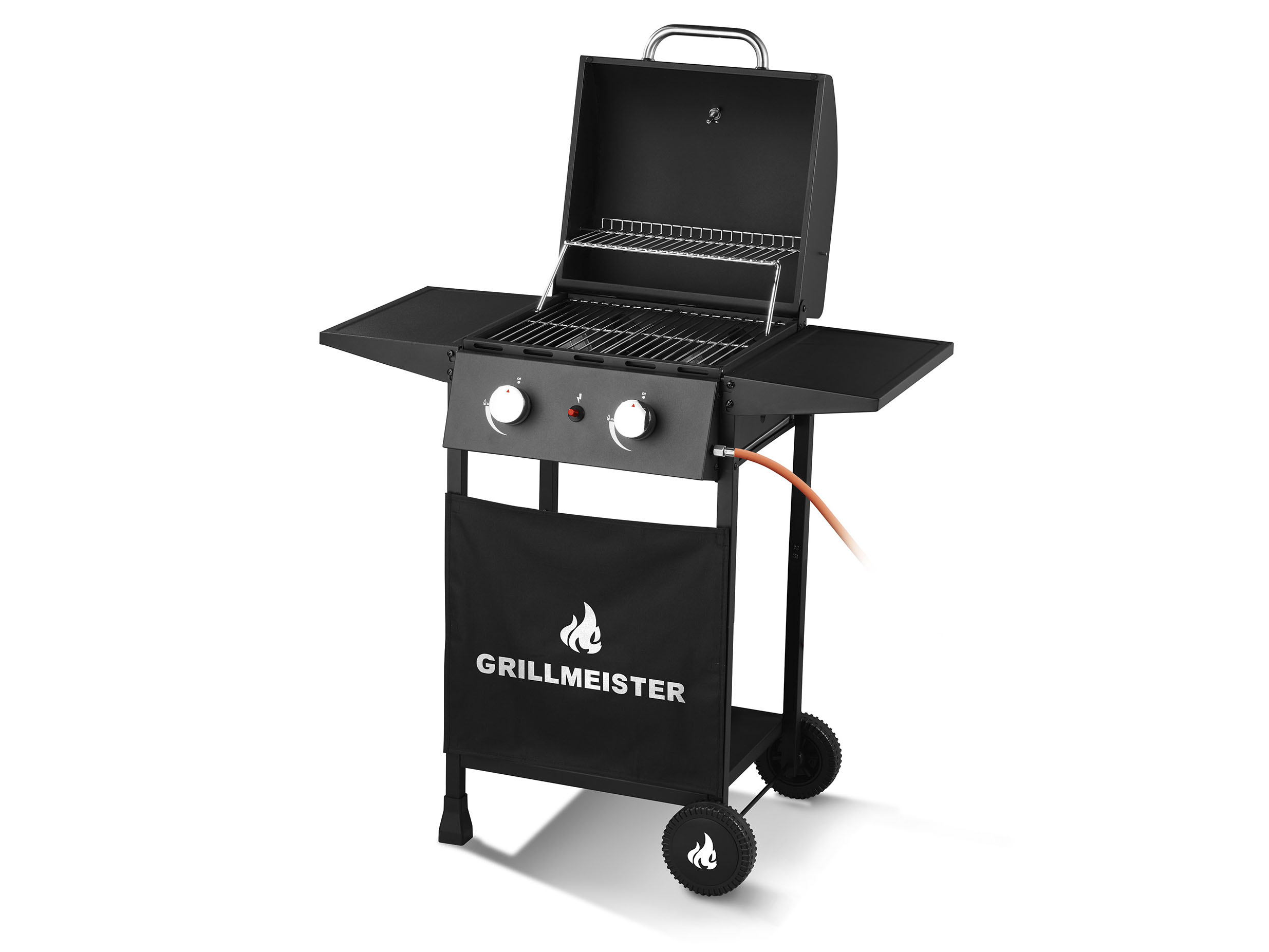 GRILLMEISTER Barbecue à gaz Memphis, 2 zones de cuisson