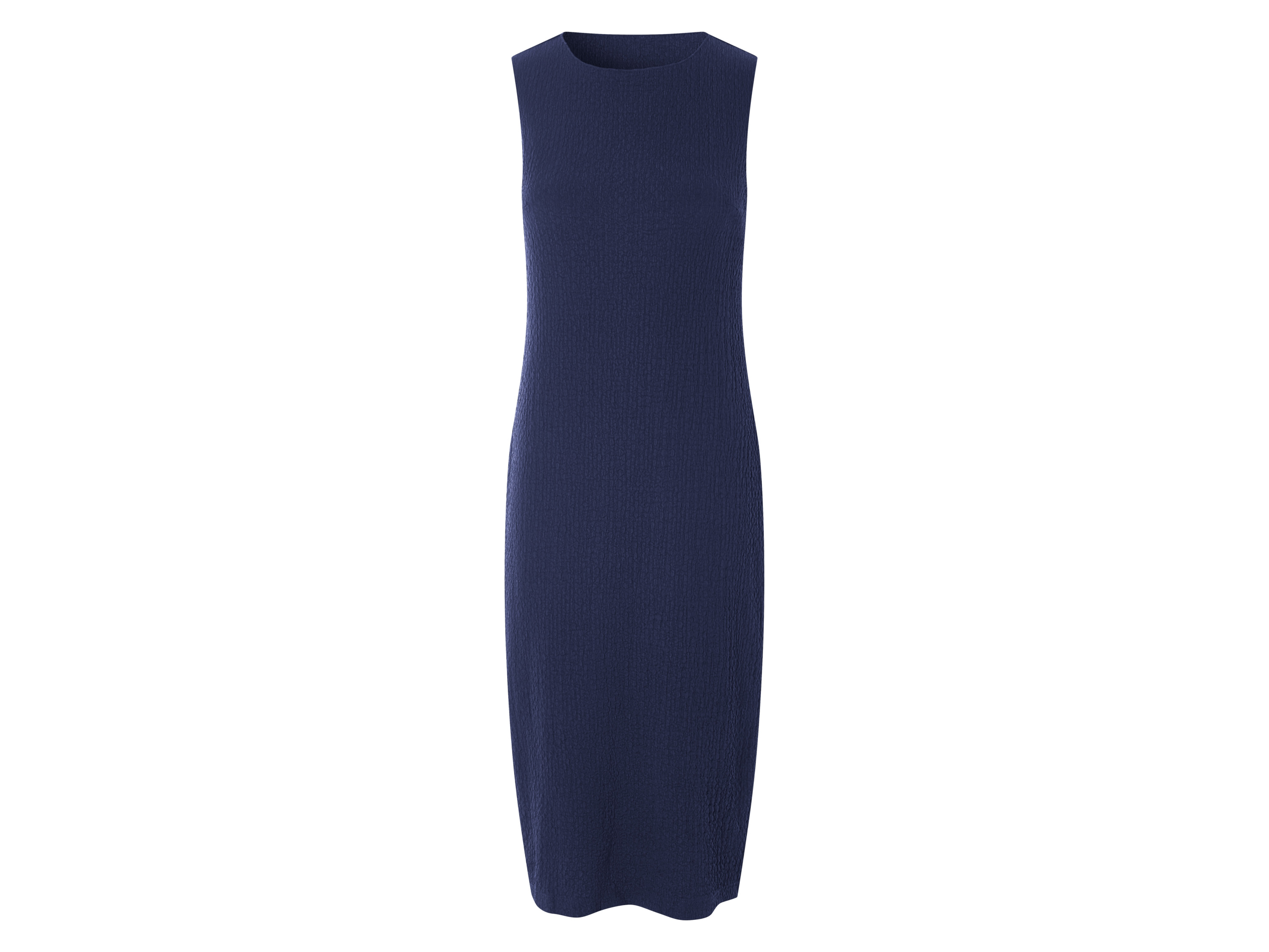 esmara® Robe mi-longue femme (bleu foncé, S (34/36))