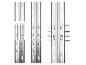 Profils en acier pour un rayonnage.