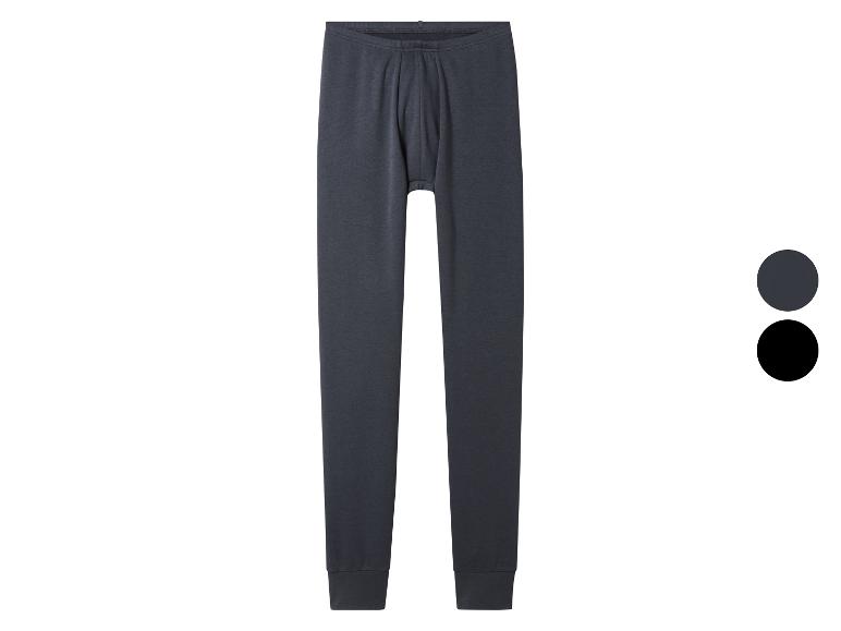 Pantalon thermique gris foncé pour homme avec deux options de couleur.