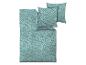 Parure de lit et oreillers à motif géométrique turquoise
