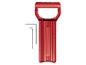 Poignée en plastique rouge avec deux clés Allen