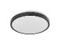 Plafonnier rond noir et blanc
