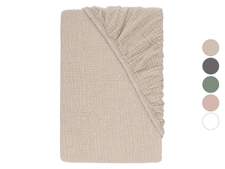 Drap-housse beige, montrant également d'autres options de couleur