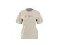 T-shirt beige avec un imprimé de montagnes couleur saumon.