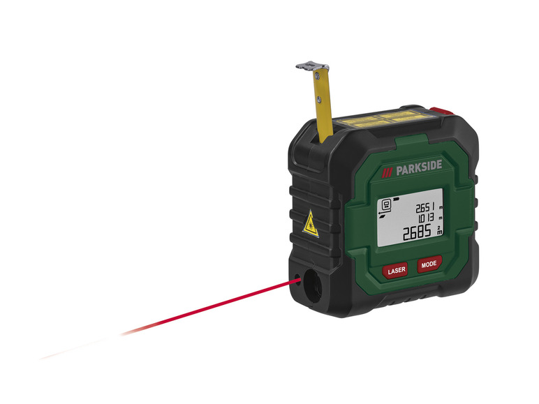 Aller en mode plein écran : PARKSIDE® Télémètre laser sans fil avec mètre ruban PLMB 4 C2, 50 m - Image 1