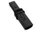 Accessoire suceur plat noir pour aspirateur avec brosse et bouton 'PRESS'.